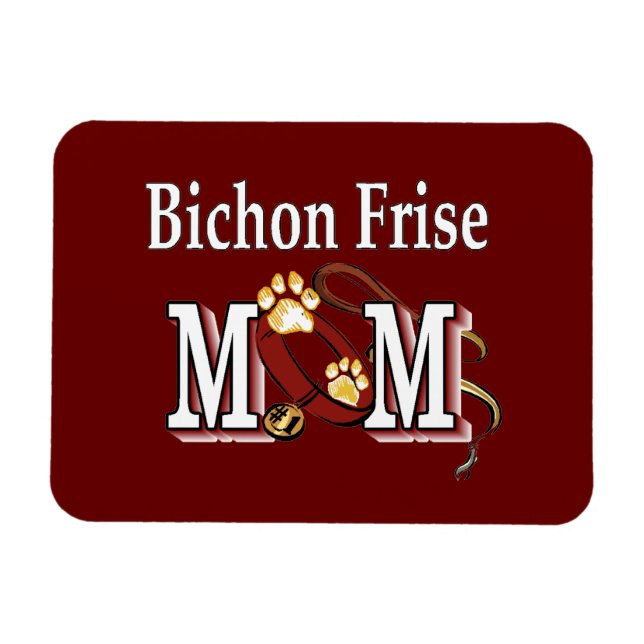 Bichon Frise Dog MAMA Magnet (Horizontal)