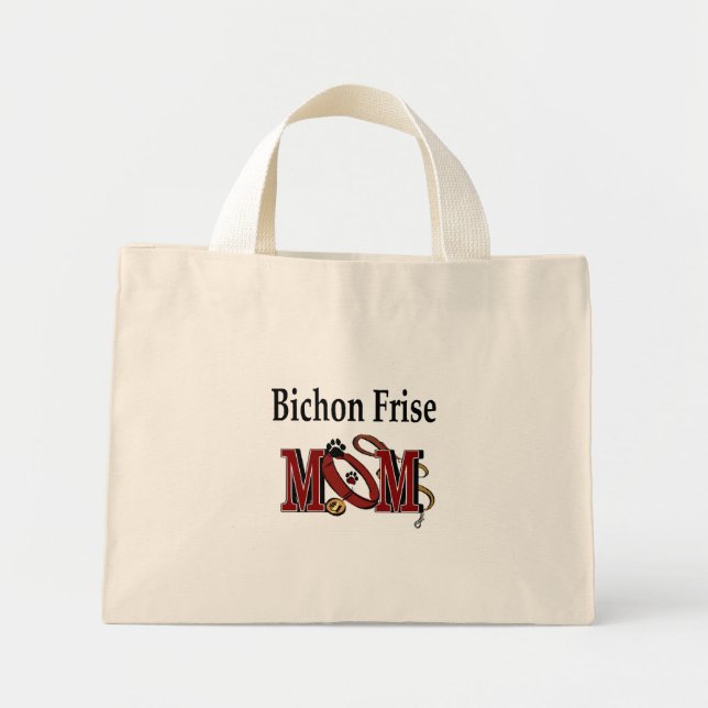 Bichon Frise Dog MAMA Mini Stoffbeutel (Vorne)