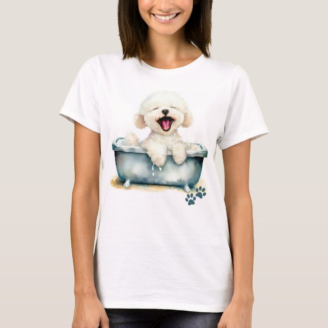 Bichon Frise Dog T-Shirt (Vorderseite)
