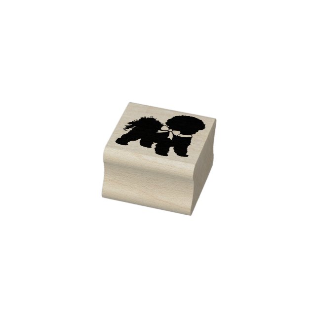 Bichon Frise Doppy Welpe Gummistempel (Stempel)