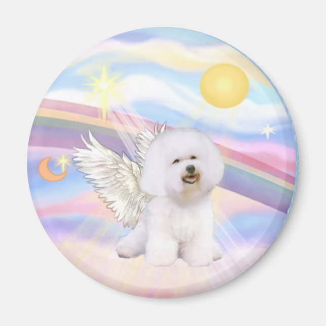 Bichon Frise Engel Magnet (Vorne)