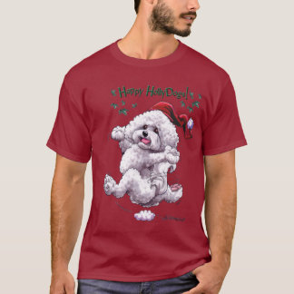 Bichon Frise Feiertagst-shirt T-Shirt