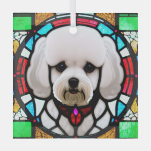 Bichon Frise "Festes Glas" Ornament Aus Glas