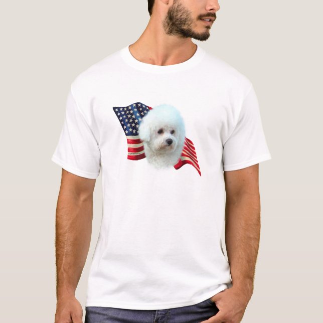 Bichon Frise Flag T-Shirt (Vorderseite)