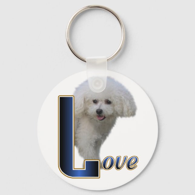 Bichon Frise Geschenke Schlüsselanhänger (Vorderseite)