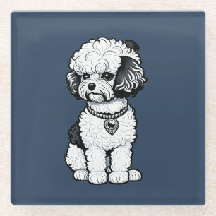 Bichon Frise Glasuntersetzer