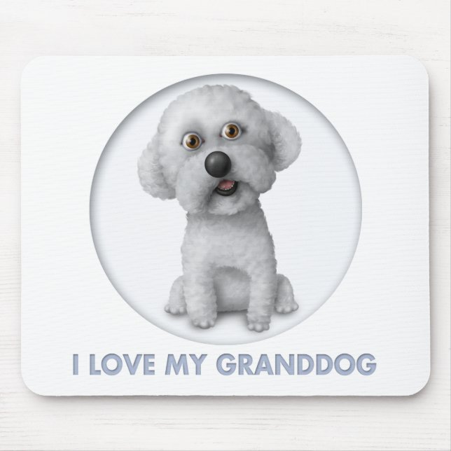 Bichon Frise Granddog Mousepad (Vorne)