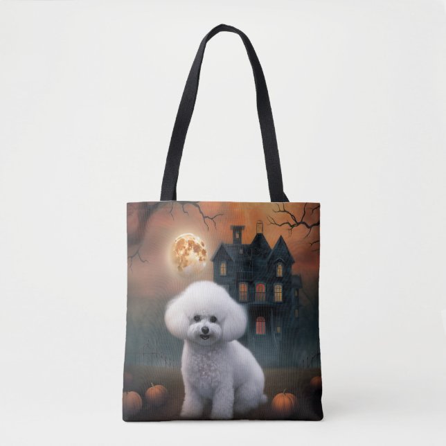 Bichon Frise Halloween Beängstigend (Vorderseite)