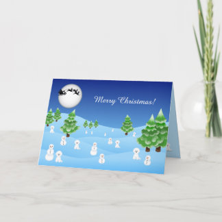Bichon Frise Holiday Card Karte