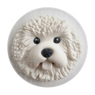 Bichon Frise Hund 3D Inspiriert Schneidebrett