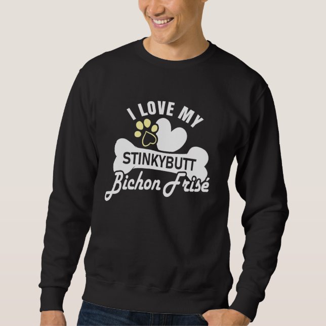 Bichon Frise Hund Bichon Frise Sweatshirt (Vorderseite)