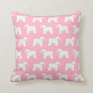 Bichon Frise Hund Pillow - rosa Hund Kissen