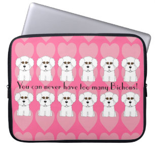 Bichon Frise Hunde Humor-Laptop-Hülse Laptopschutzhülle