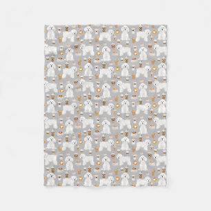 Bichon Frise Hunde Kaffeedecke Fleecedecke