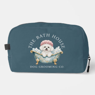 Bichon Frise-Hundepflege-Kit Toilettentasche - Tür Waschbeutel