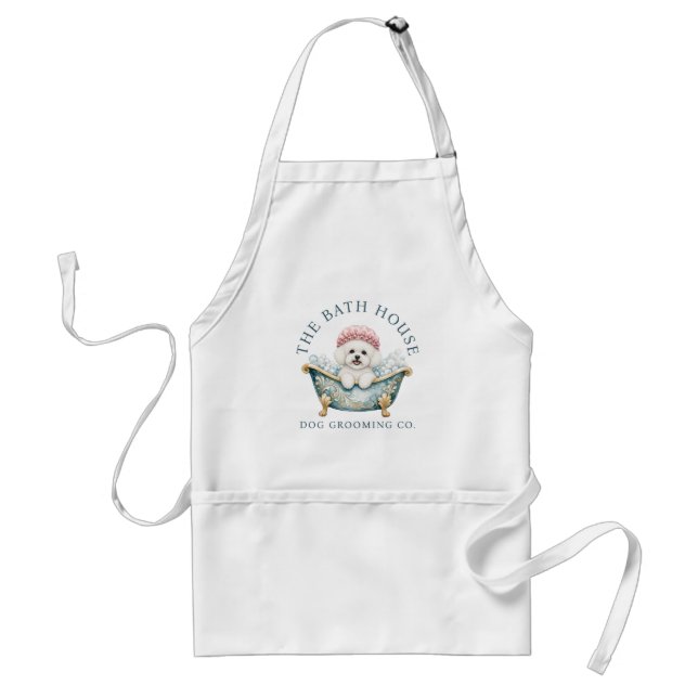 Bichon Frise-Hundepflege-Schürze | Standard Schürze (Vorne)