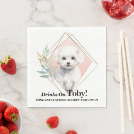 Bichon Frise I zu Napkins mit Hunden Foto Serviette