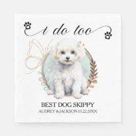 Bichon Frise I zu Napkins mit Hunden Foto Serviette