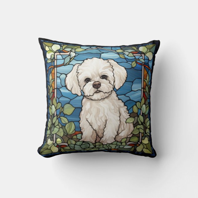 Bichon Frise Kissen (Vorderseite)