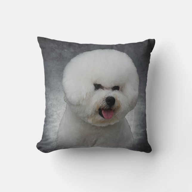 Bichon Frise Kissen (Vorderseite)