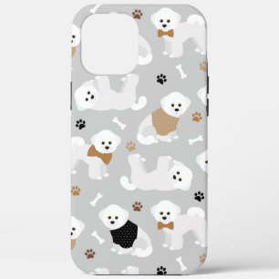 Bichon Frise Knochen und Paws Grau Case-Mate iPhone Hülle