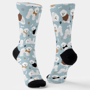 Bichon Frise Knochen und Paws Socken
