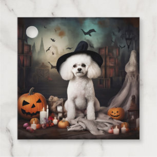 Bichon Frise Kürbisse Halloween Gruselig Geschenkanhänger