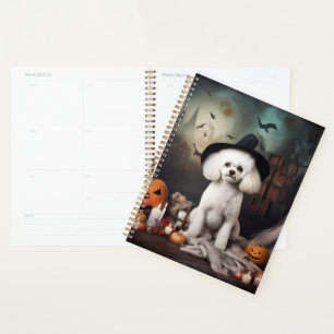 Bichon Frise Kürbisse Halloween Gruselig Planer