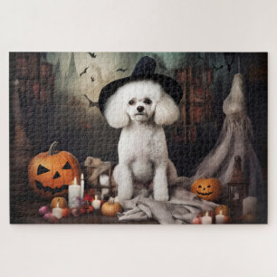 Bichon Frise Kürbisse Halloween Gruselig Puzzle