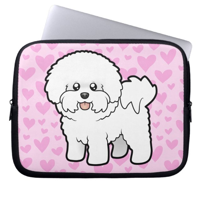 Bichon Frise Liebe Laptopschutzhülle (Vorderseite)