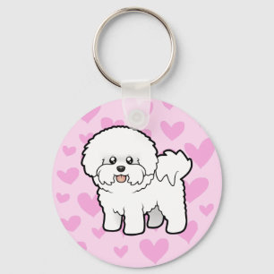 Bichon Frise Liebe Schlüsselanhänger