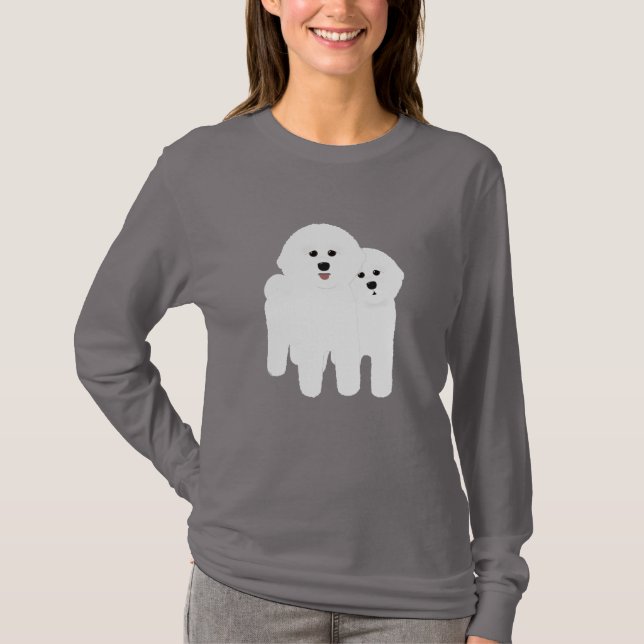 Bichon Frise Long Sleeve Shirt (Vorderseite)