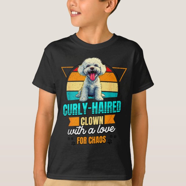 Bichon Frise Lover Funny Bichon Frise Retro  T-Shirt (Vorderseite)