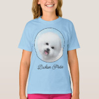 Bichon Frise Malerei - Niedlich Original Hund Art