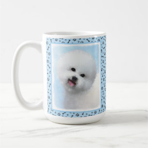 Bichon Frise Malerei - Niedliche Original Dog Art Kaffeetasse