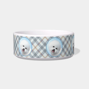 Bichon Frise Malerei - Niedliche Original Dog Art Napf