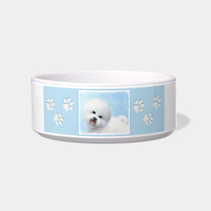 Bichon Frise Malerei - Niedliche Original Dog Art Napf