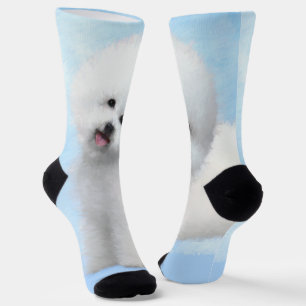 Bichon Frise Malerei - Niedliche Original Dog Art Socken