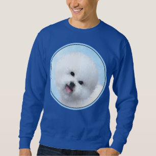 Bichon Frise Malerei - Niedliche Original Dog Art Sweatshirt