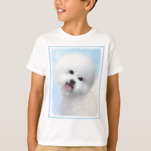 Bichon Frise Malerei - Niedliche Original Dog Art T-Shirt