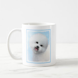 Bichon Frise Malerei - Niedliche Original Hunde Ku Kaffeetasse