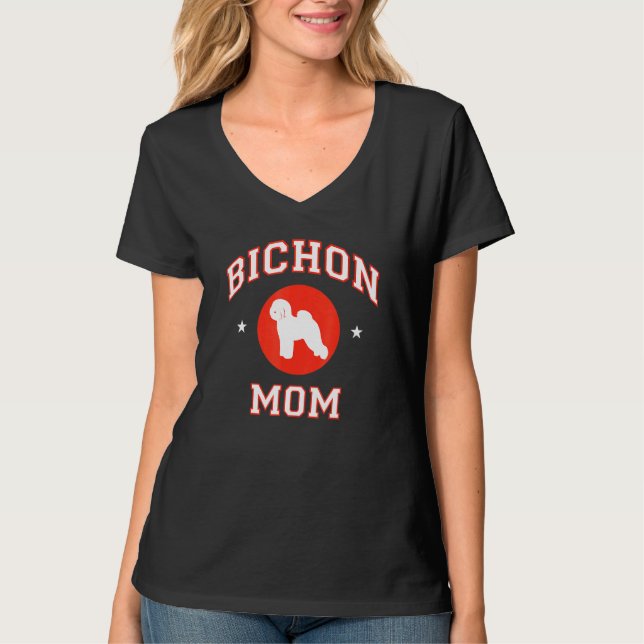 Bichon Frise Mama 1 T-Shirt (Vorderseite)