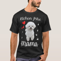 Bichon Frise Mama Niedlich Welpe Hund Liebhaber Ge