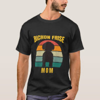 Bichon Frise Mama Womens Retro Terrier Vinatage