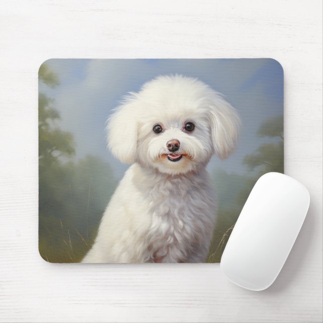 Bichon Frisé Mousepad (Mit Mouse)