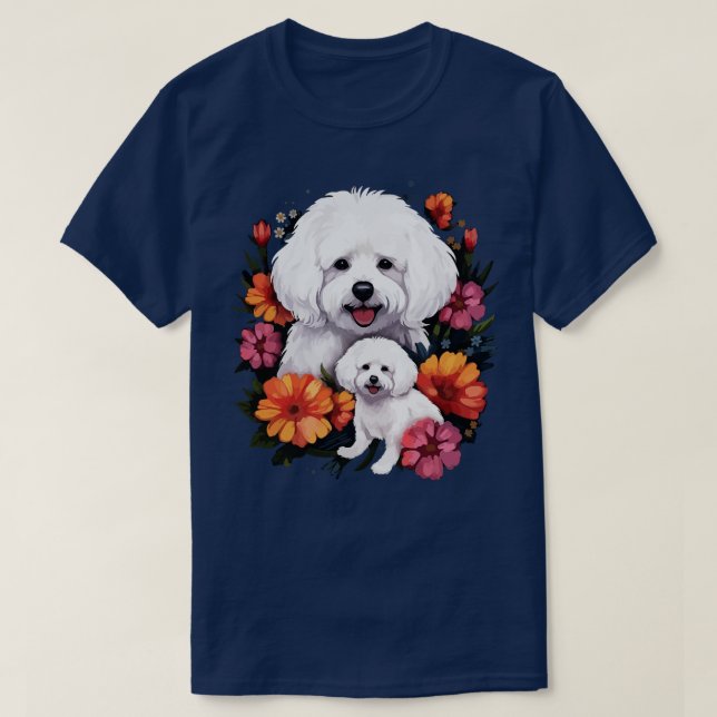 Bichon Frise Mthers Day T-Shirt (Design vorne)