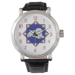 Bichon Frise Muscheln Armbanduhr