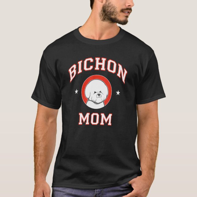 Bichon Frise-Mutter T-Shirt (Vorderseite)