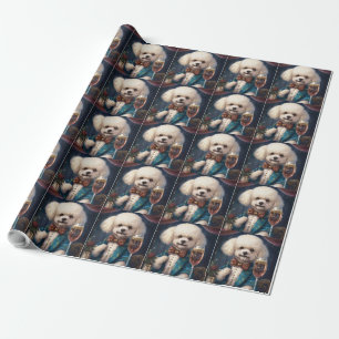 Bichon Frise New Year Geschenkpapier