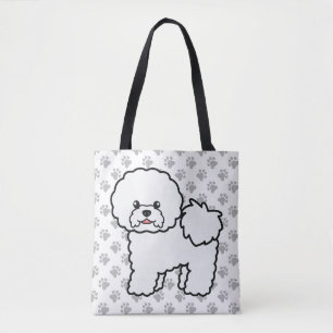 Bichon Frise Niedlich Cartoon Dog & Paws